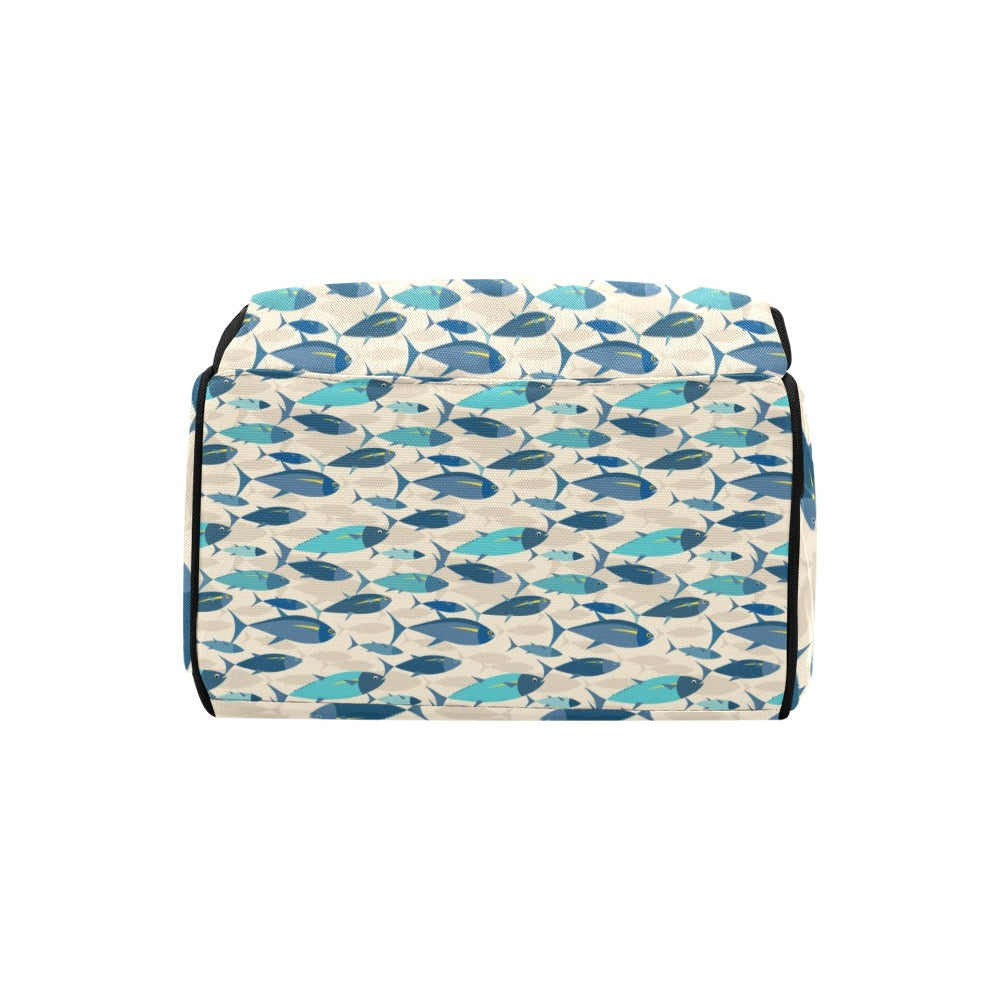 Tuna Fish Print Design LKS302 Diaper Bag Backpack
