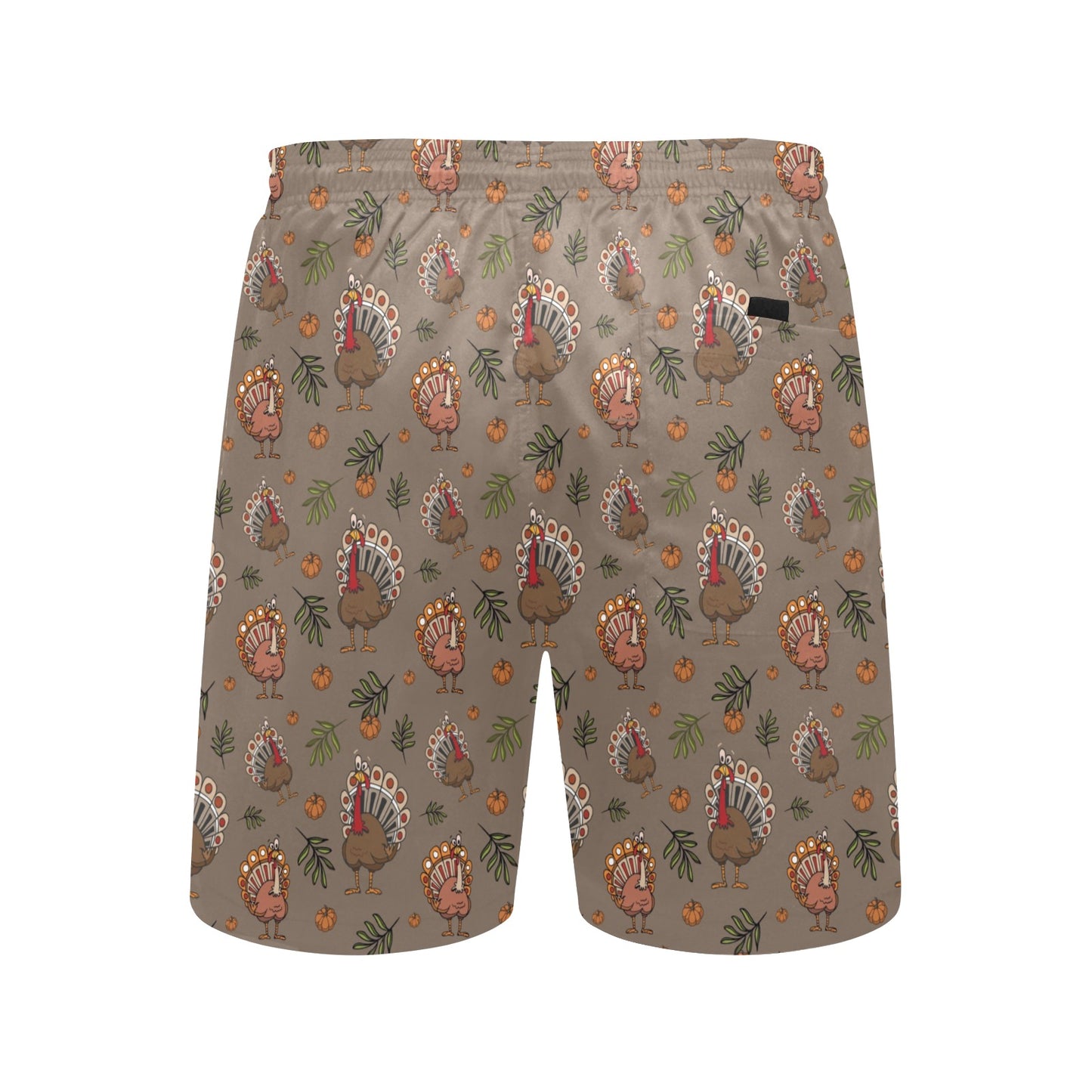 Thanksgiving Print Design LKS306 Men's Swim Trunks Beach Shorts