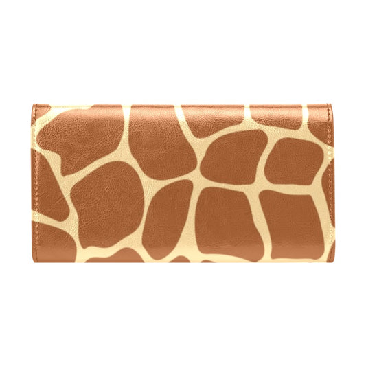 Giraffe Texture Print Women's Trifold Wallet