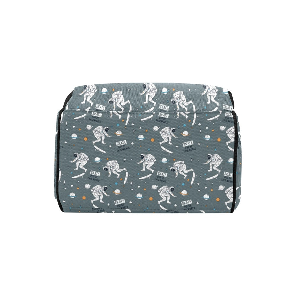 Skateboard Print Design LKS306 Diaper Bag Backpack