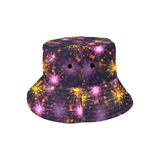 Firework Print Design LKS303 Unisex Bucket Hat