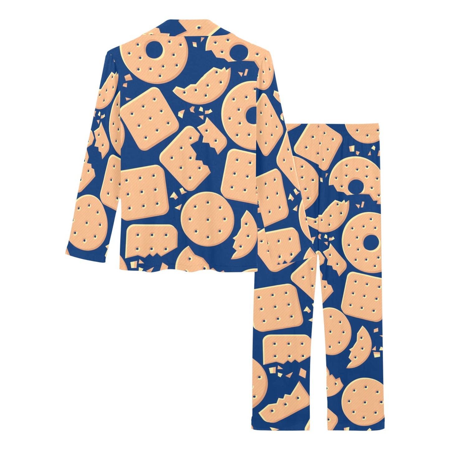Cracker Pattern Print Design 03 Women's Long Pajama Set
