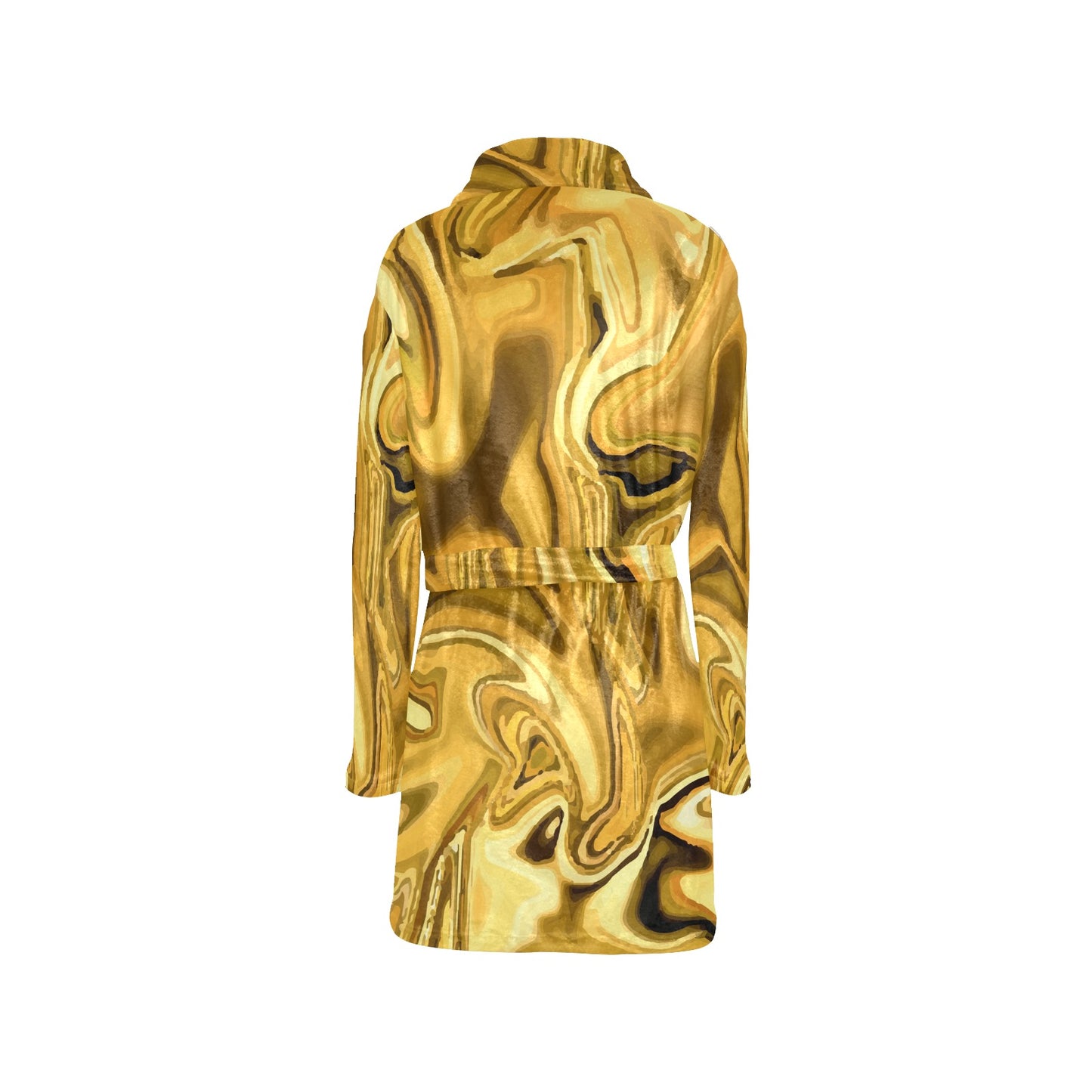 Liquid Pattern Print Design 03 Women's Fleece Robe