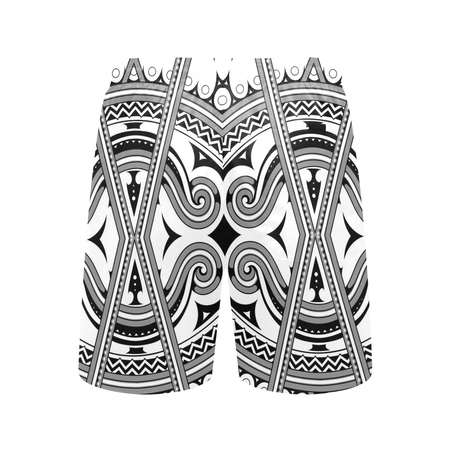 Samoan Pattern Print Design LKS302 Men's Swim Trunks Beach Shorts
