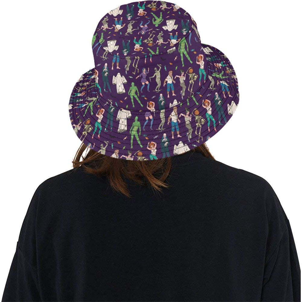 Creepy Zombie Print Design LKS302 Unisex Bucket Hat