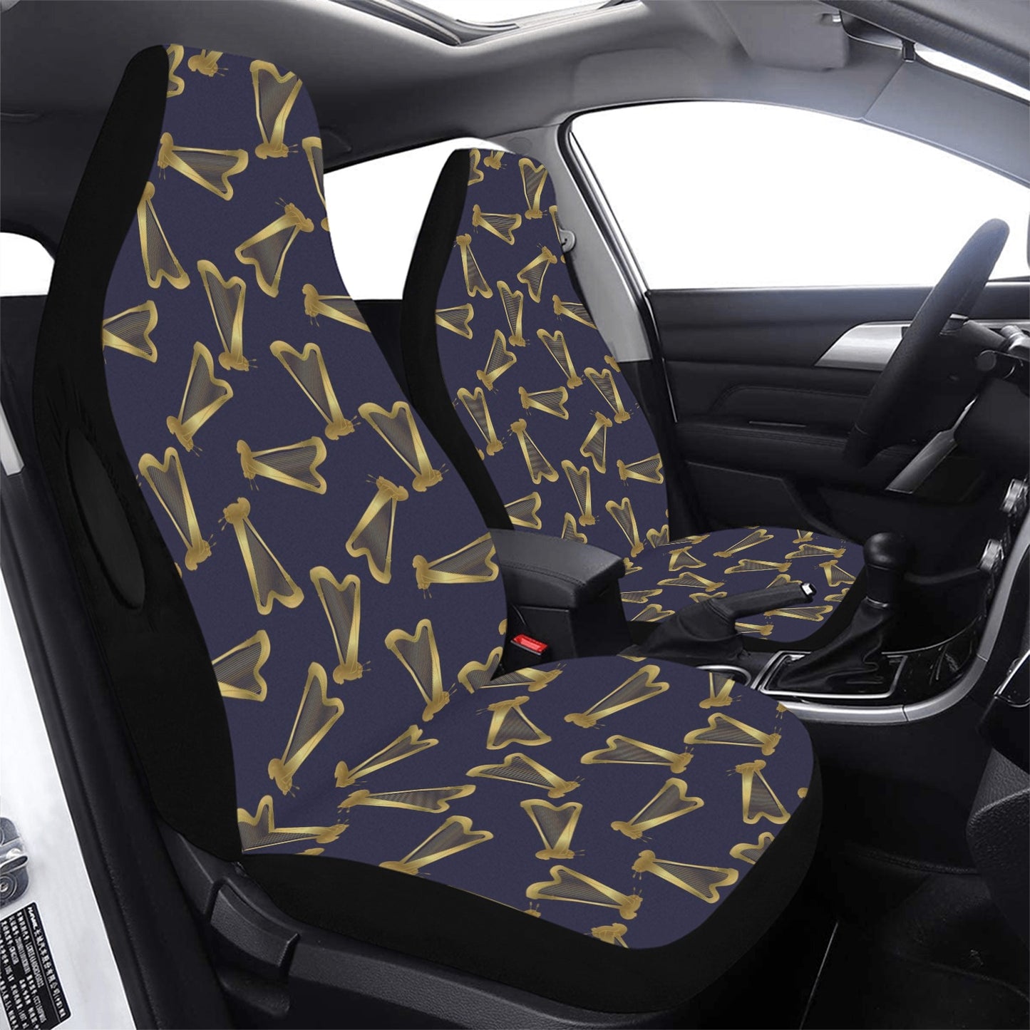 Harp Print Design LKS401 Car Seat Covers