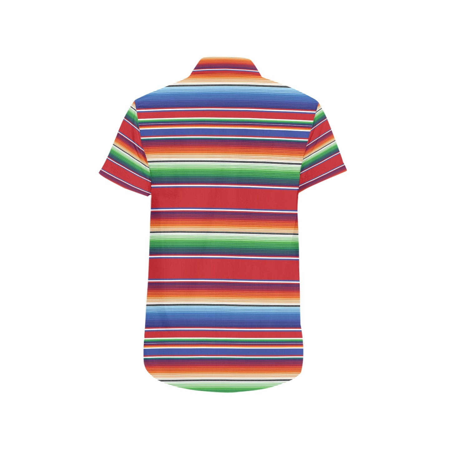 Serape Print Design LKS304 Men Short Sleeve Button Up Shirt