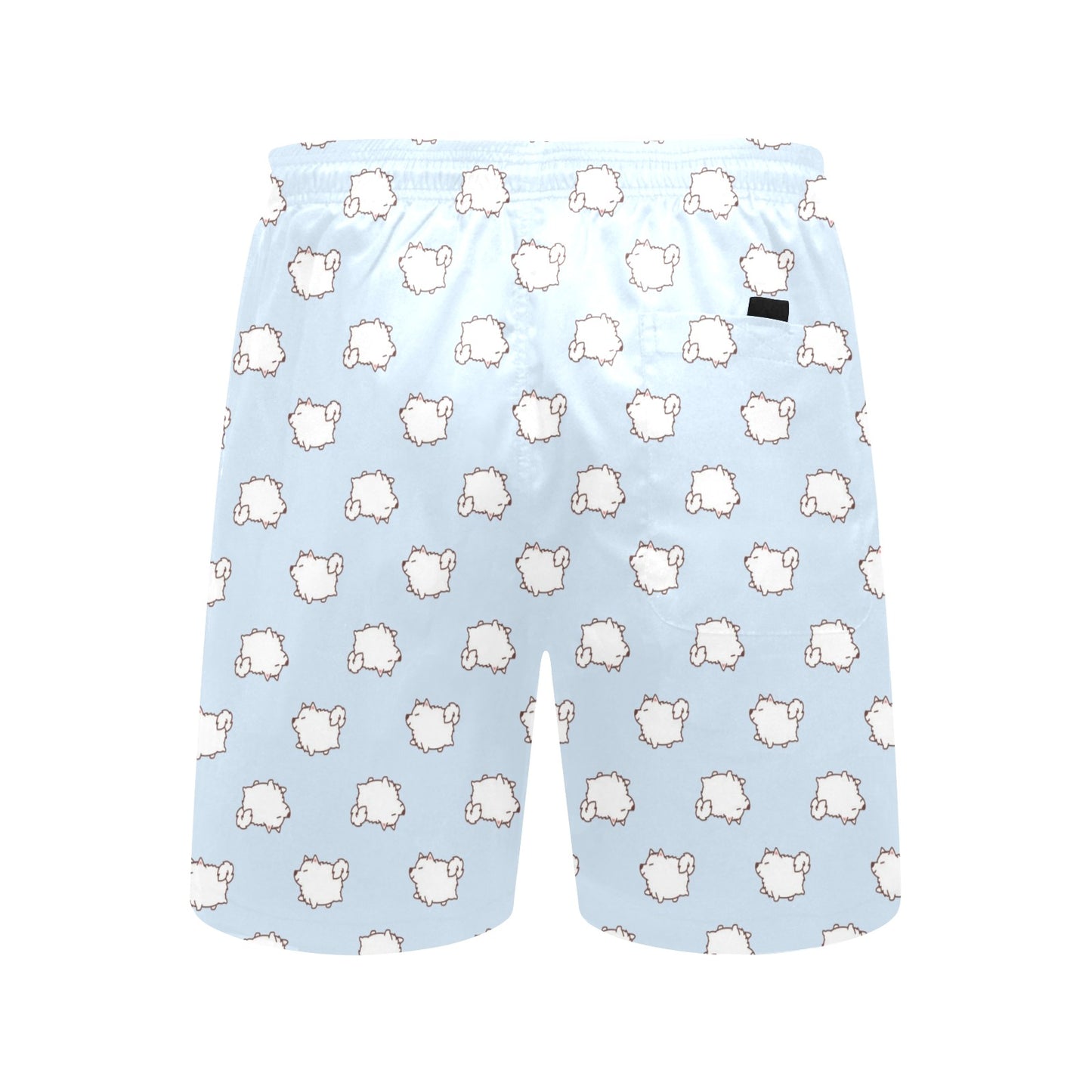 Samoyeds Print Design LKS301 Men's Swim Trunks Beach Shorts