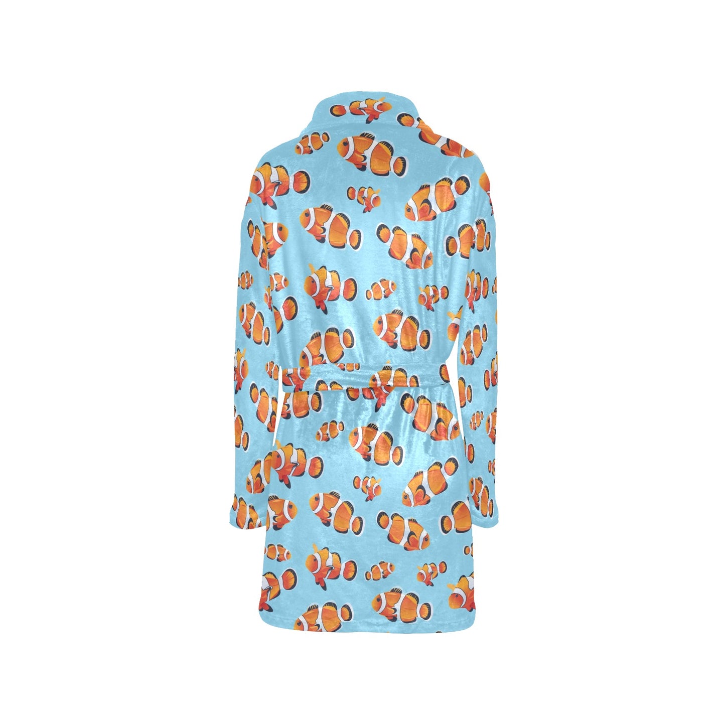 Clownfish Pattern Print Design 01 Women's Fleece Robe