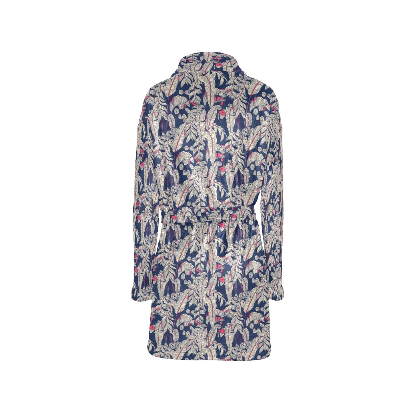 Bird Of Paradise Pattern Print Design 03 Women's Fleece Robe