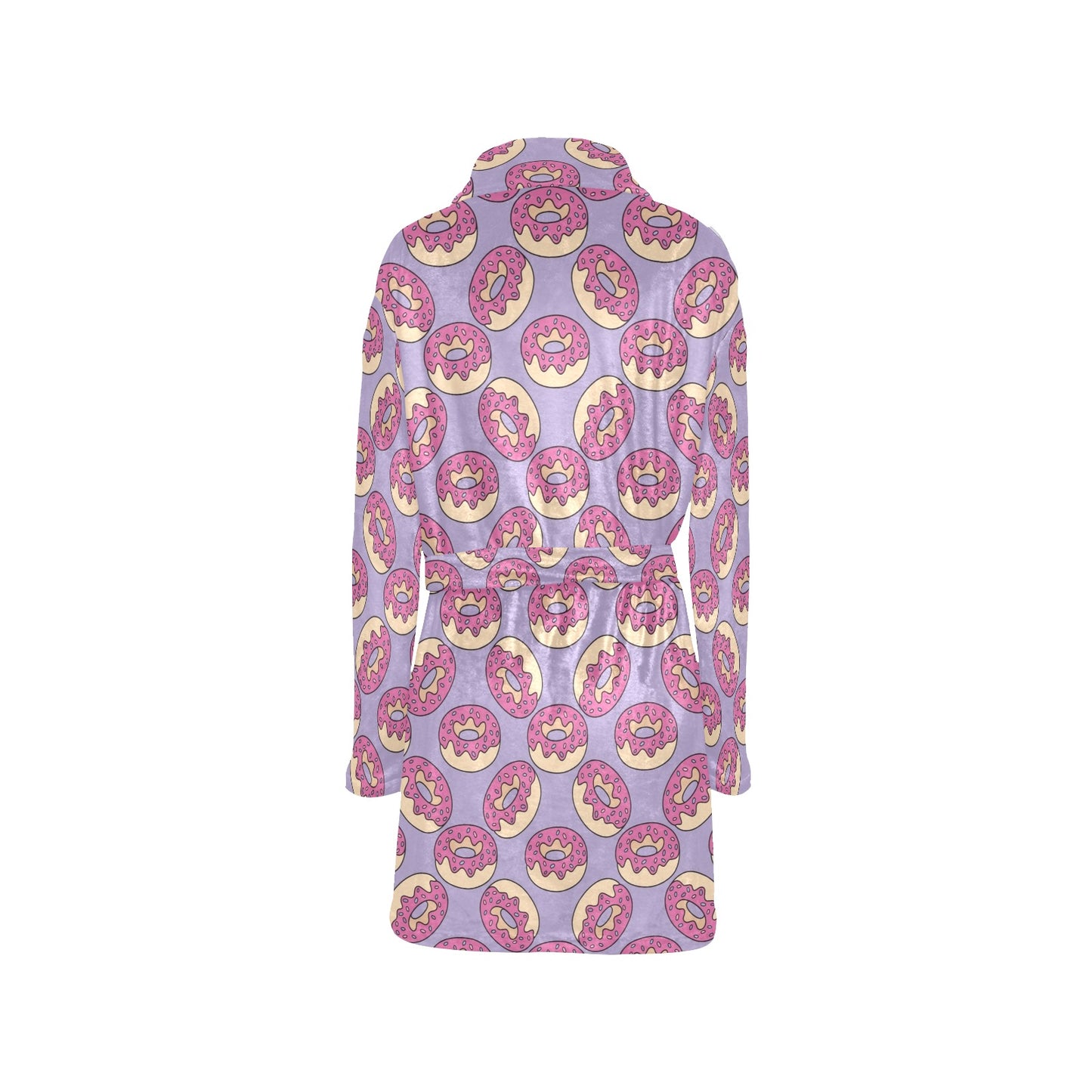 Donut Pattern Print Design DN015 Women's Fleece Robe