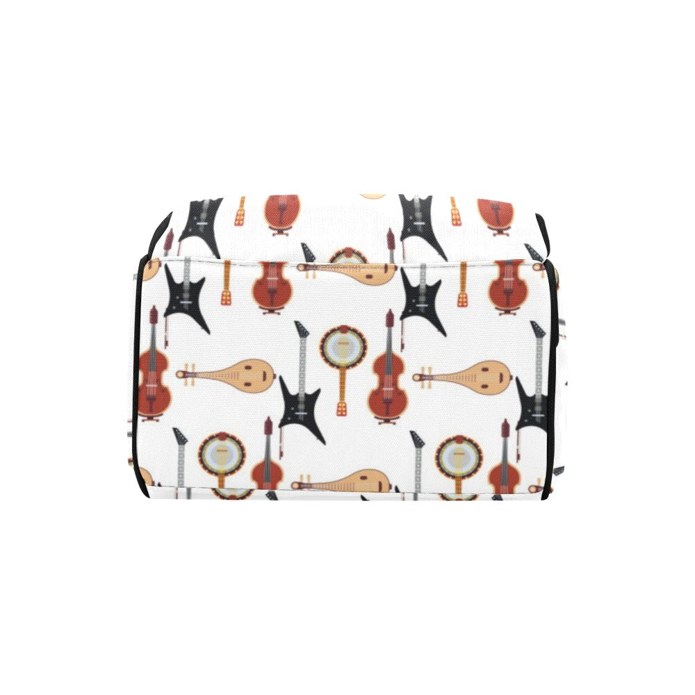 Banjo Print Design LKS403 Diaper Bag Backpack