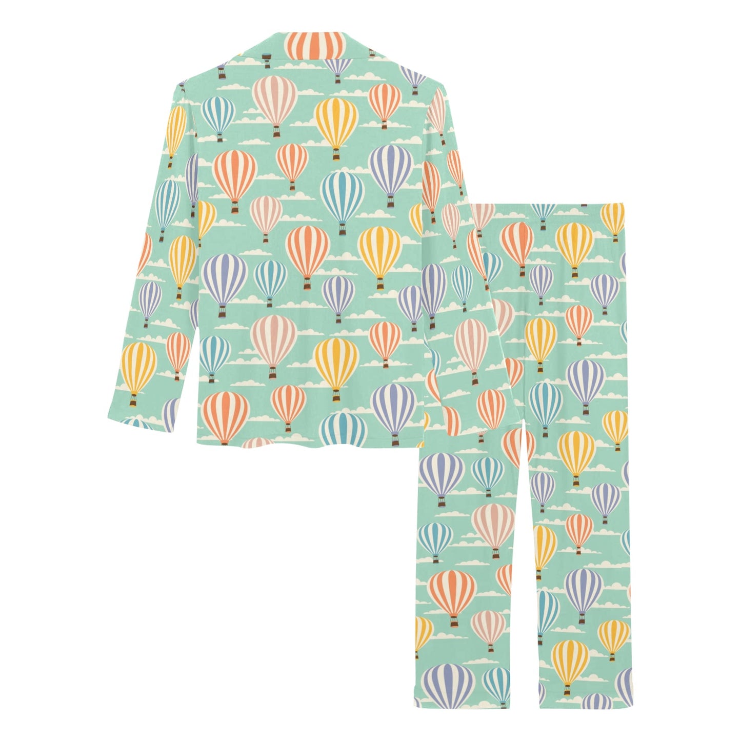 Ballon Pattern Print Design 01 Women's Long Pajama Set