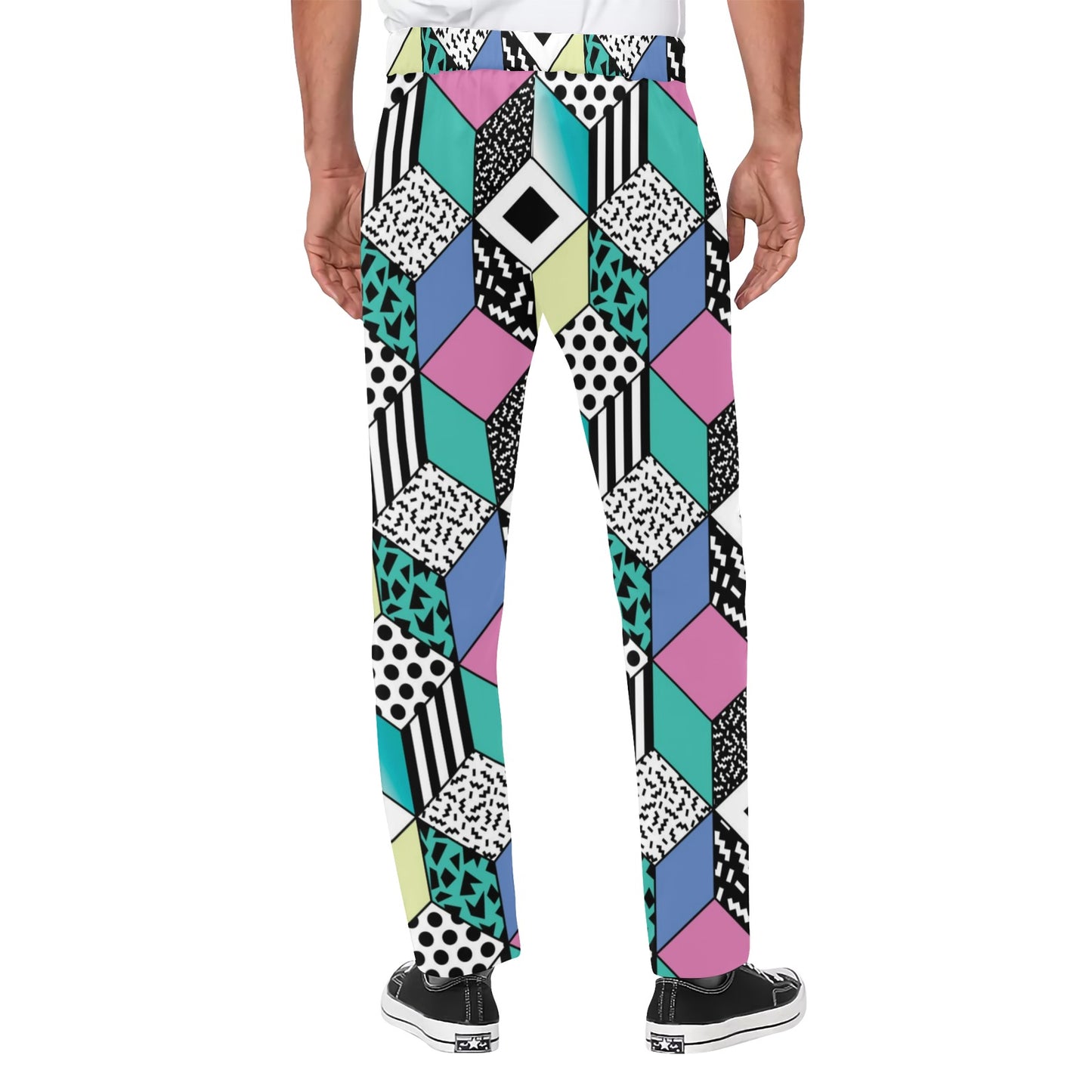 90s Pattern Print Design 3 Men's Pants