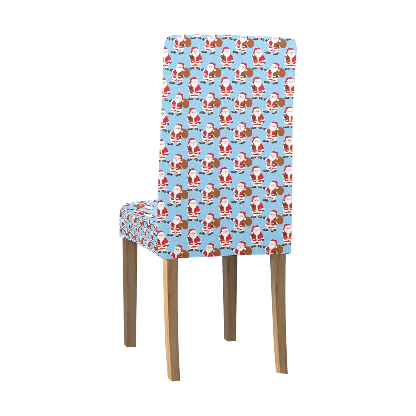 Santa Christmas Themed Print Design LKS305 Dining Chair Slipcover