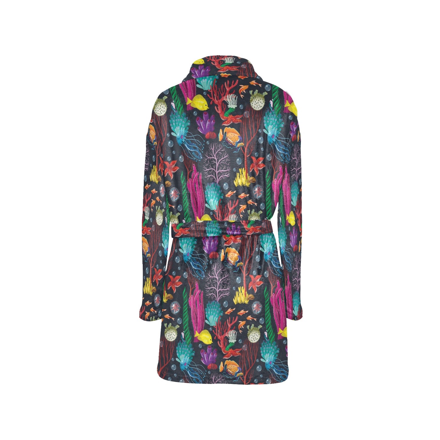 Underwater Cute Print Design LKS303 Women's Fleece Robe