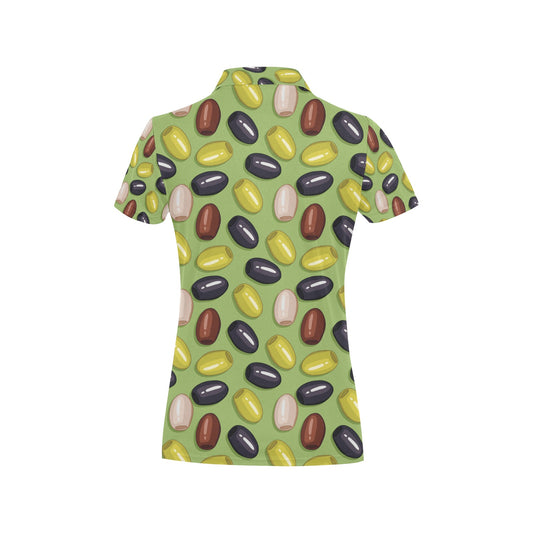 Olive Print Design LKS301 Women's Polo Shirt
