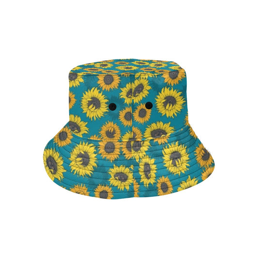 Sunflower Print Design LKS301 Unisex Bucket Hat
