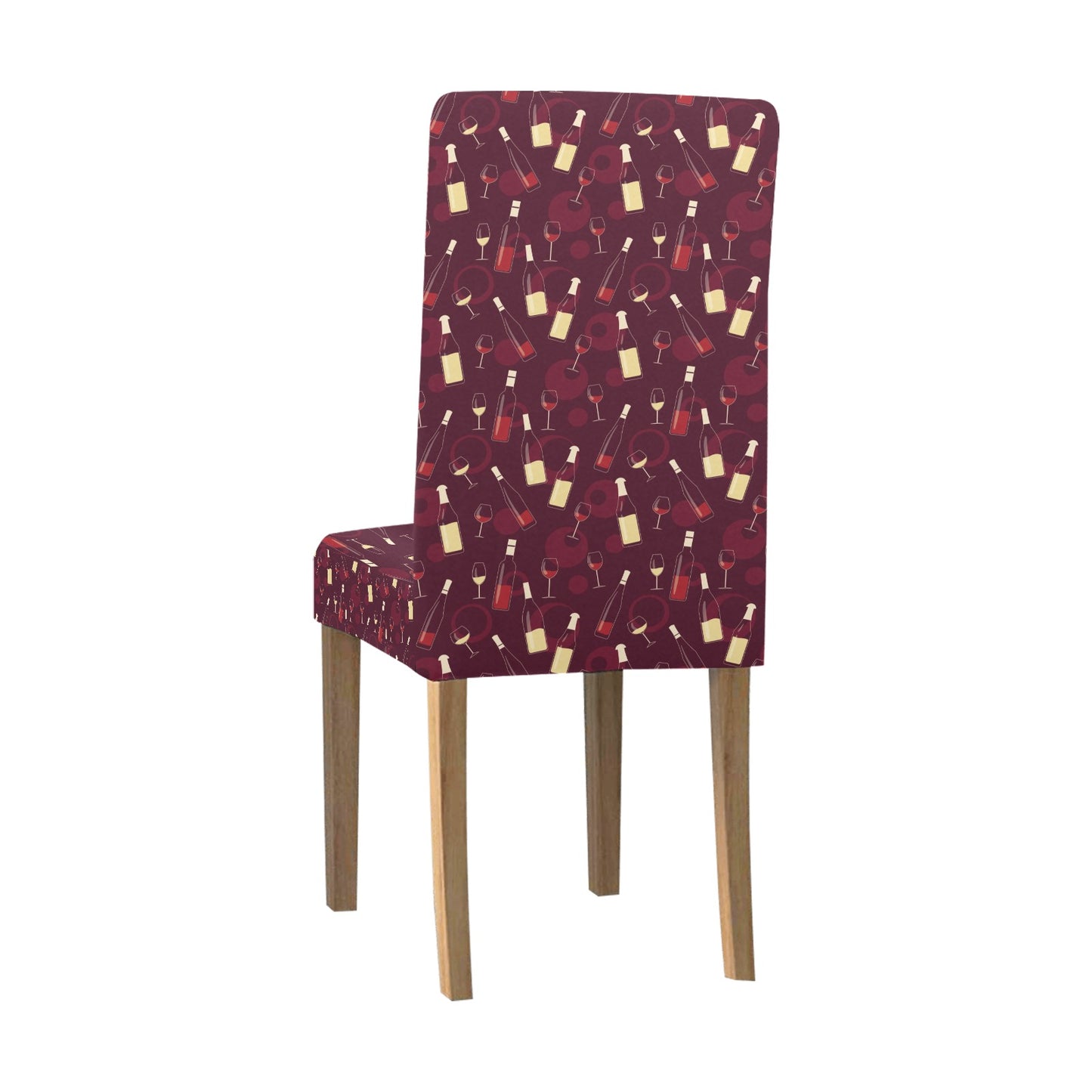 Wine Themed Print Design LKS302 Dining Chair Slipcover