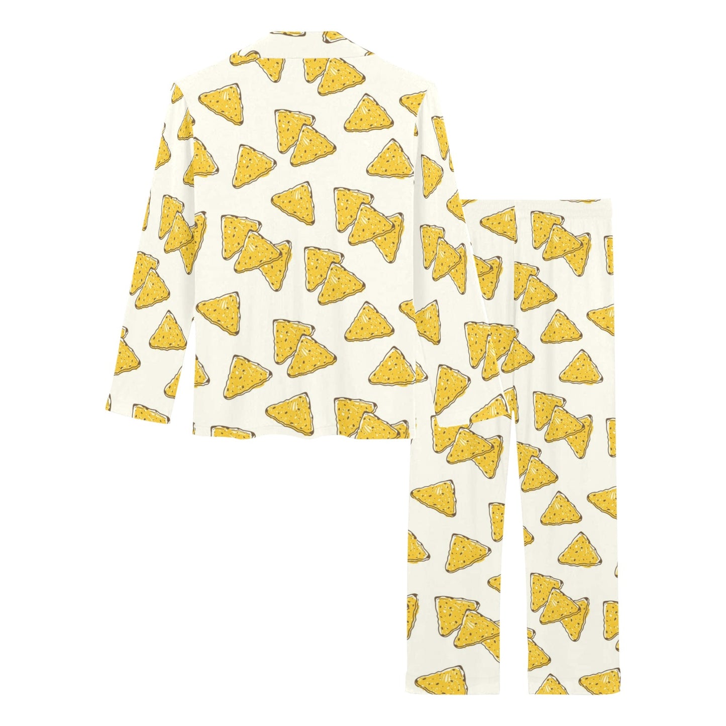 Nachos Pattern Print Design A01 Women's Long Pajama Set