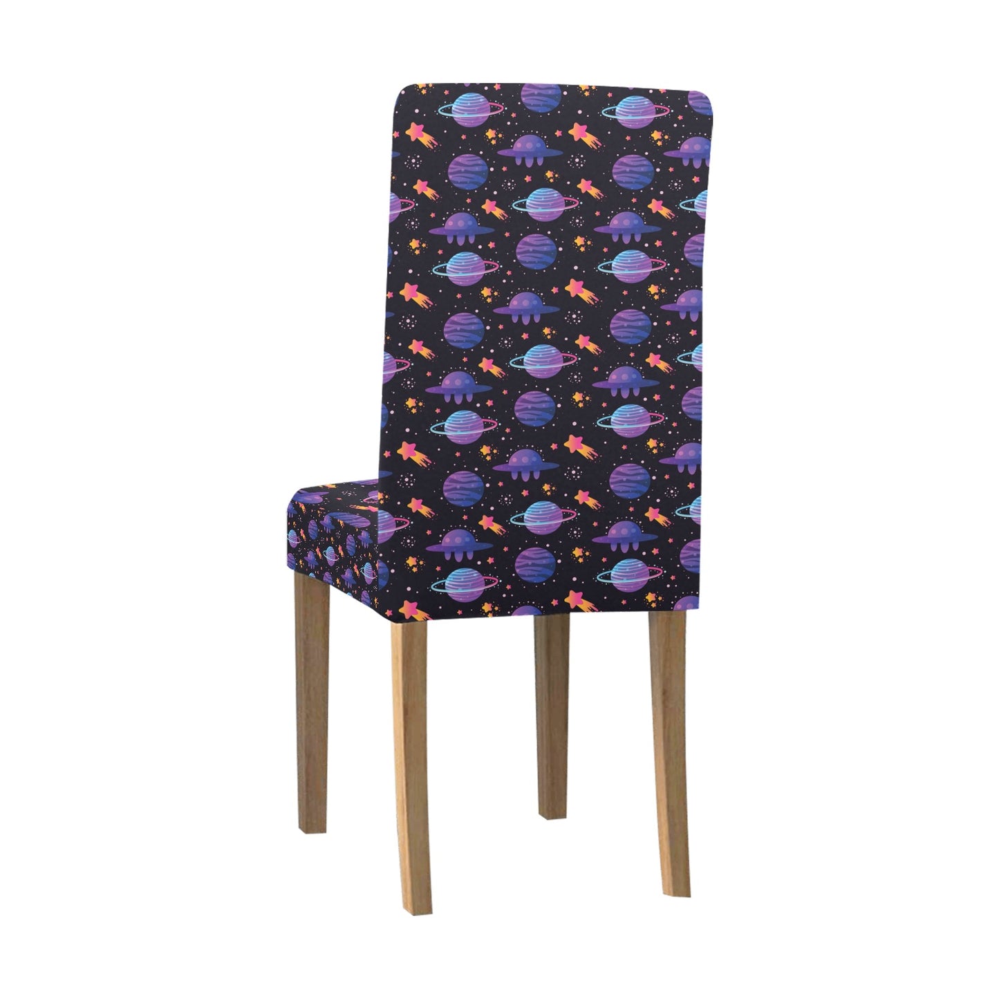 UFO Star Galaxy Print Design LKS308 Dining Chair Slipcover