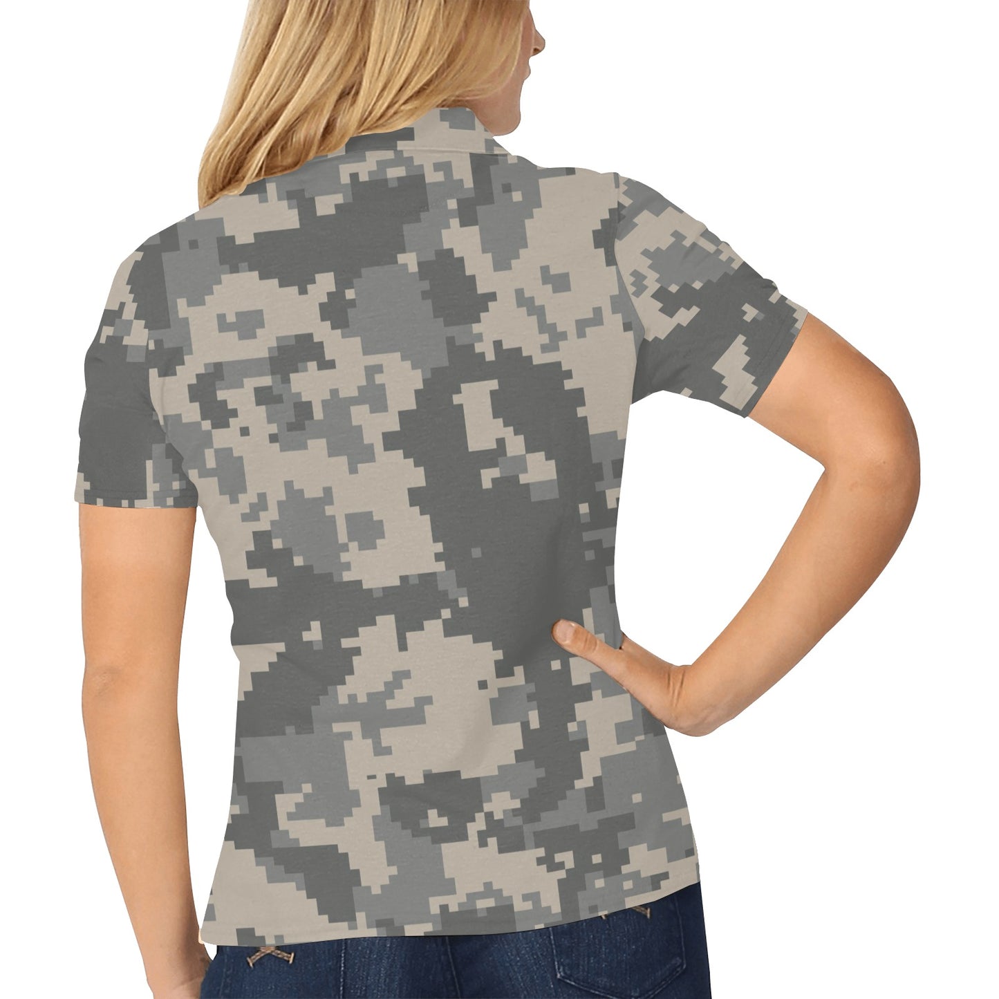 ACU Digital Camouflage Women's Polo Shirt