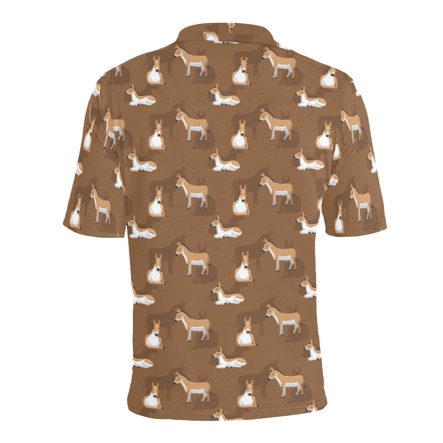 Donkey Print Design LKS401 Men Polo Shirt