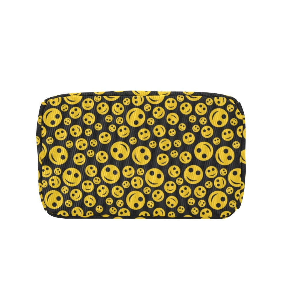 Smiley Face Emoji Print Design LKS304 Insulated Lunch Bag