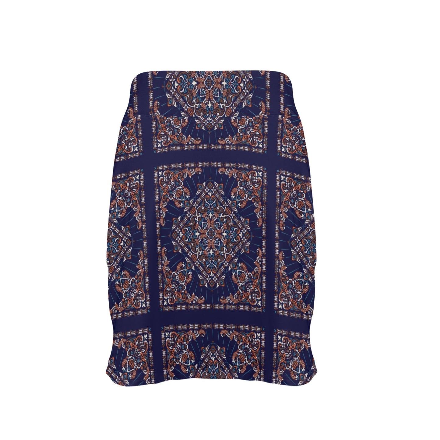 Bandana Print Design LKS3012 Women's Golf Skirt with Pocket