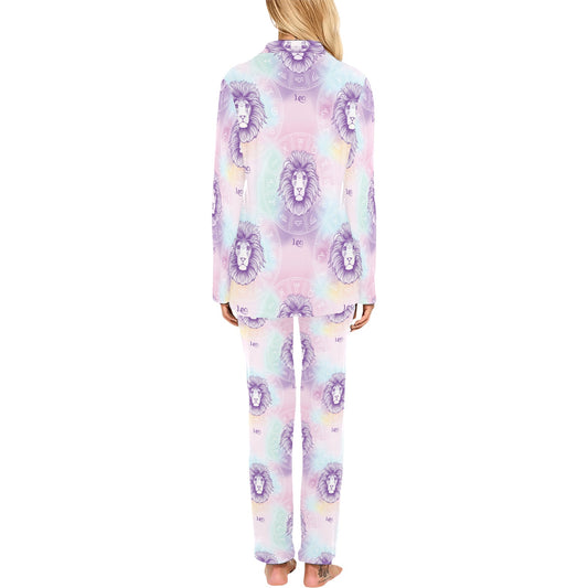 Leo Pattern Print Design 03 Women's Long Pajama Set