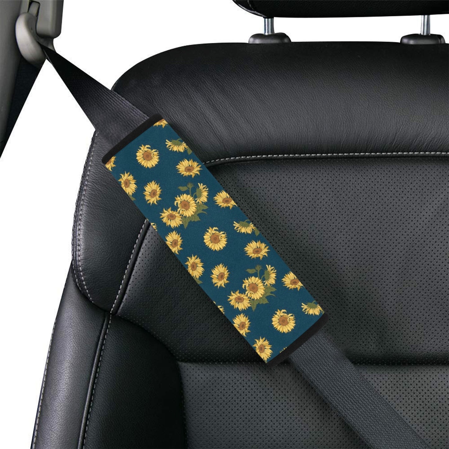 Sunflower Print Design LKS305 Car Seat Belt Cover