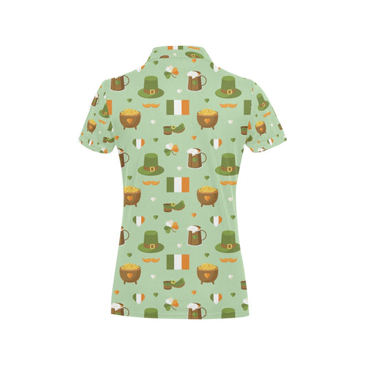 St Patricks Day Print Design LKS302 Women's Polo Shirt
