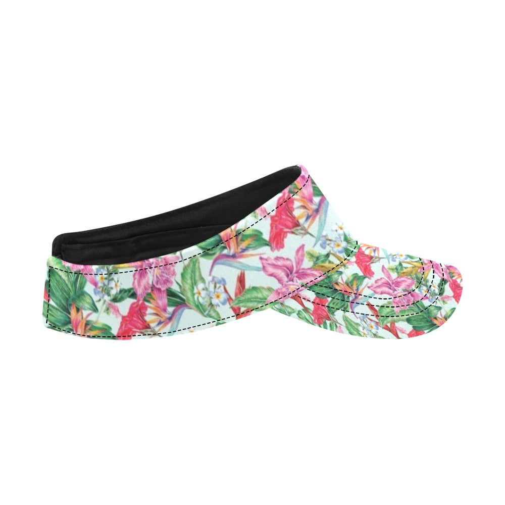 Tropical Flower Print Design LKS304 Unisex Sun Visor