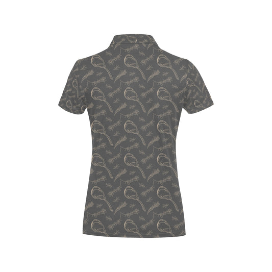 Steak Print Design LKS302 Women's Polo Shirt