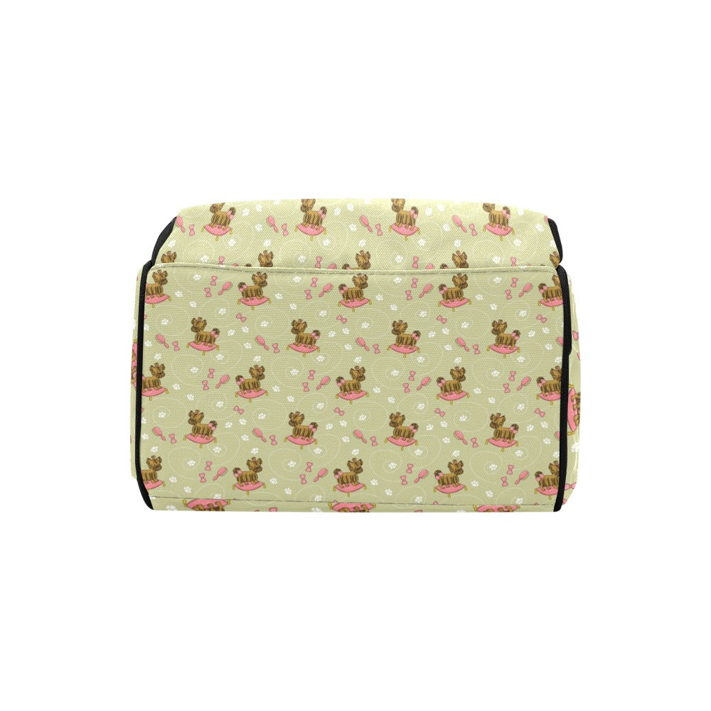 Yorkshire Cute Terriers Print Design LKS301 Diaper Bag Backpack
