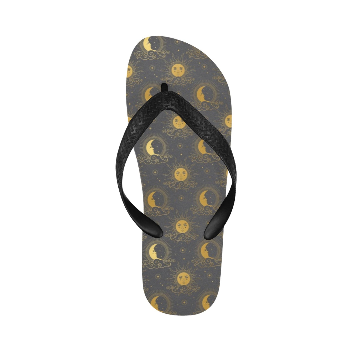 Sun Moon Print Design LKS305 Flip Flops
