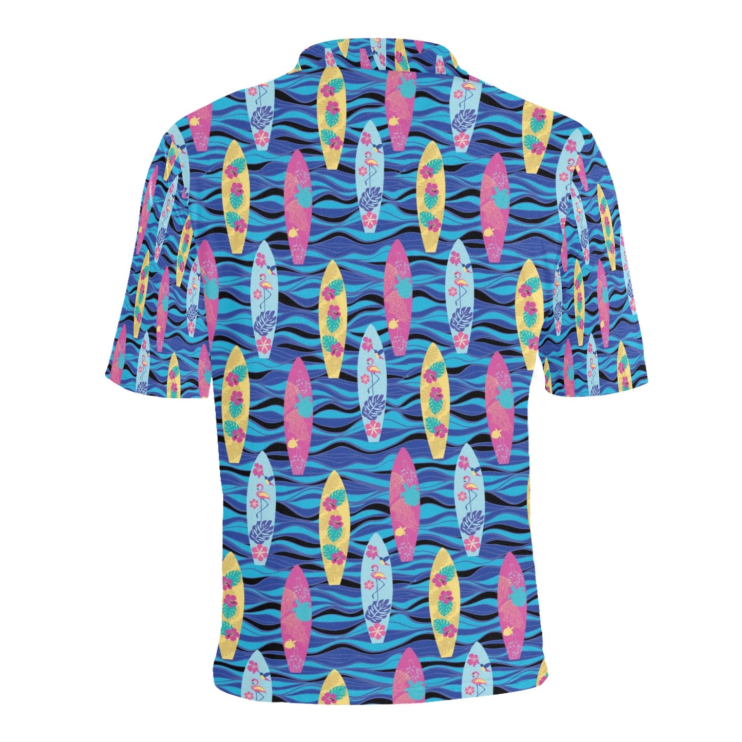 Surfboard Print Design LKS304 Men Polo Shirt