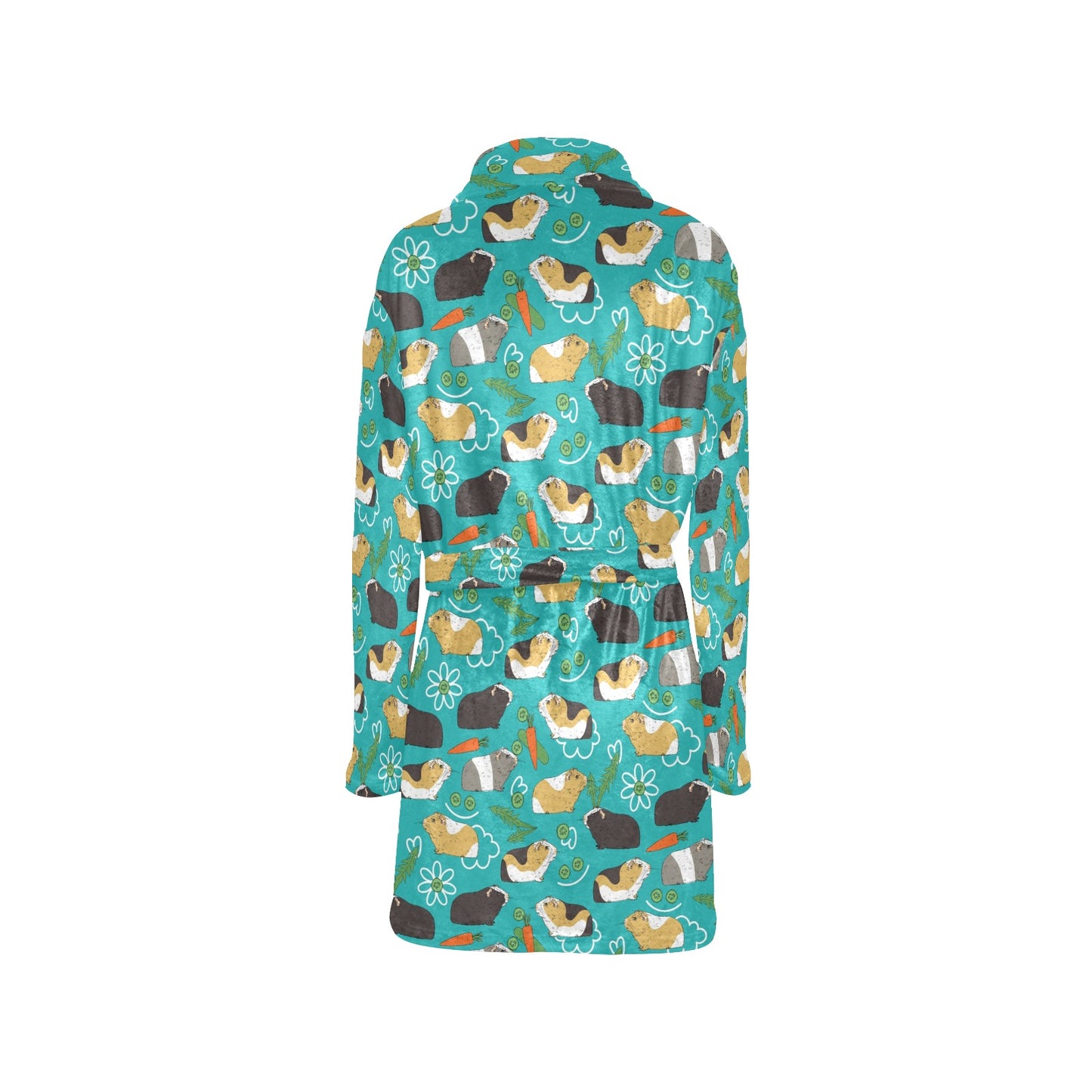 Guinea Pig Print Design LKS402 Women's Fleece Robe