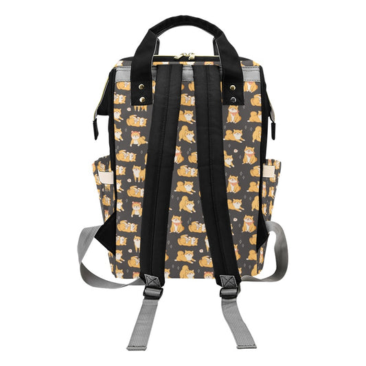 Shiba Inu Print Design LKS309 Diaper Bag Backpack