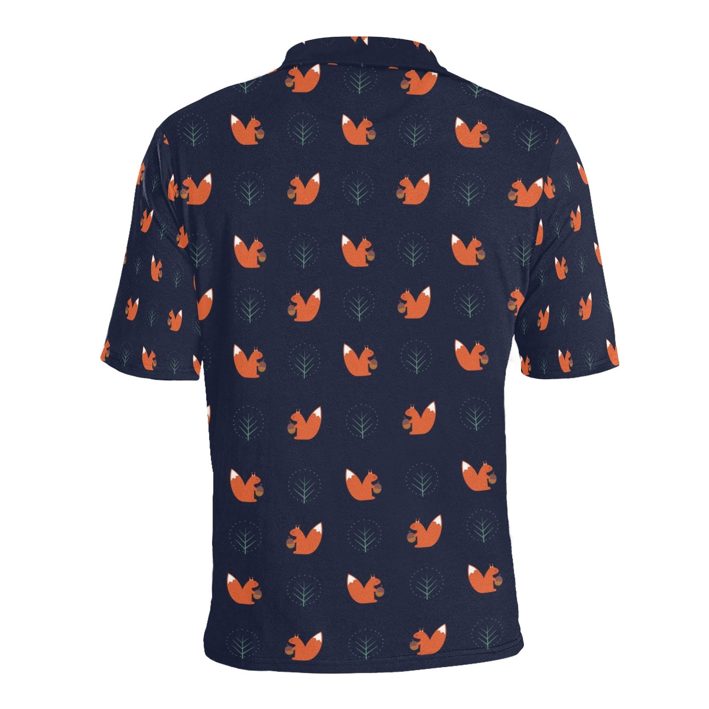 Squirrel Print Design LKS303 Men Polo Shirt