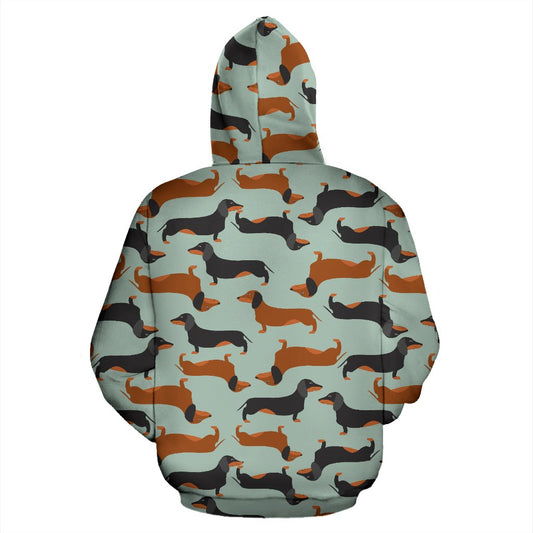 Dachshund Cute Print Pattern Pullover Hoodie