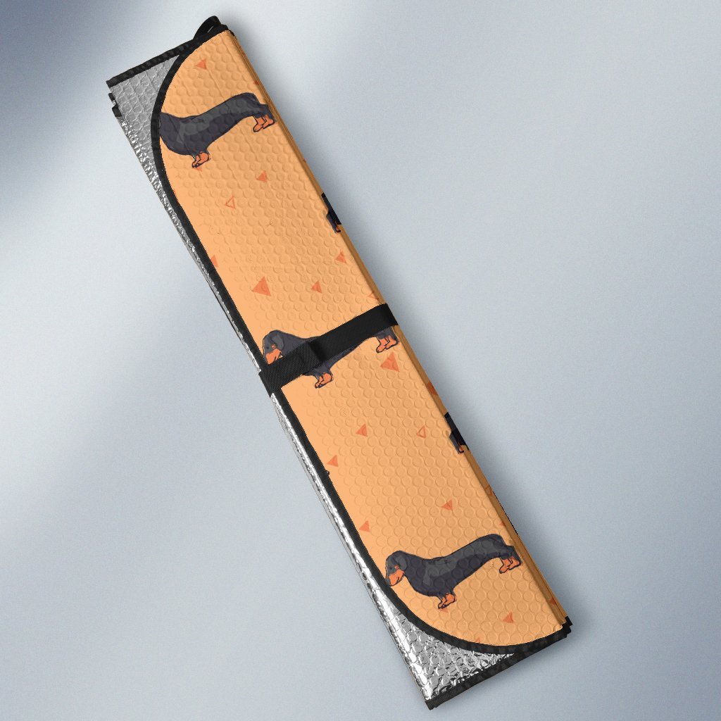 Dachshund Draw Print Pattern Car Sun Shade For Windshield