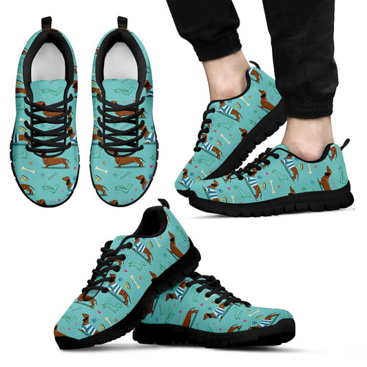 Dachshund Paw Decorative Print Pattern Men Sneakers Shoes