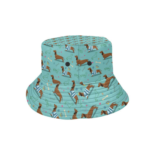Dachshund Paw Decorative Print Pattern Unisex Bucket Hat