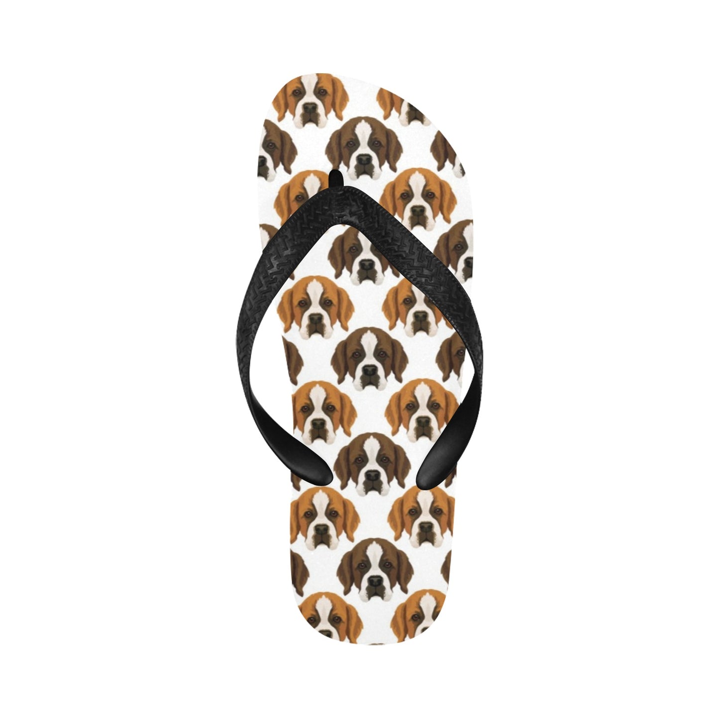 St Bernards Print Design LKS301 Flip Flops