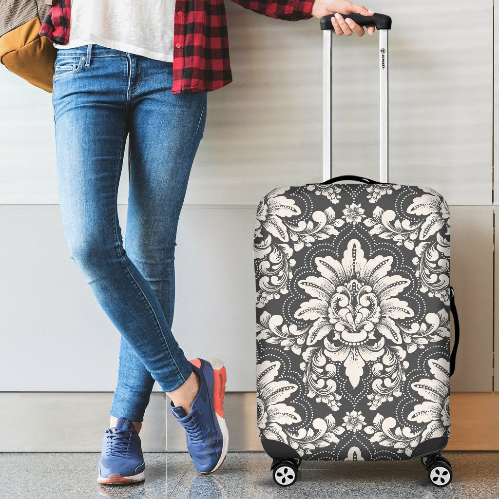 Damask Elegant Print Pattern Luggage Cover Protector