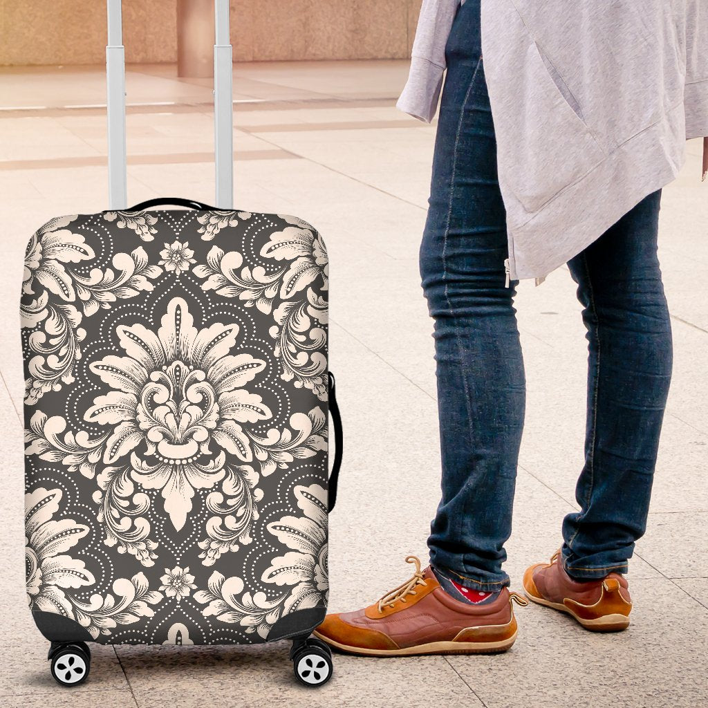 Damask Elegant Print Pattern Luggage Cover Protector