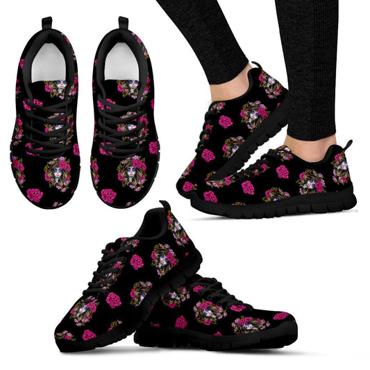 Day Of The Dead Makeup Girl Women Sneakers Shoes