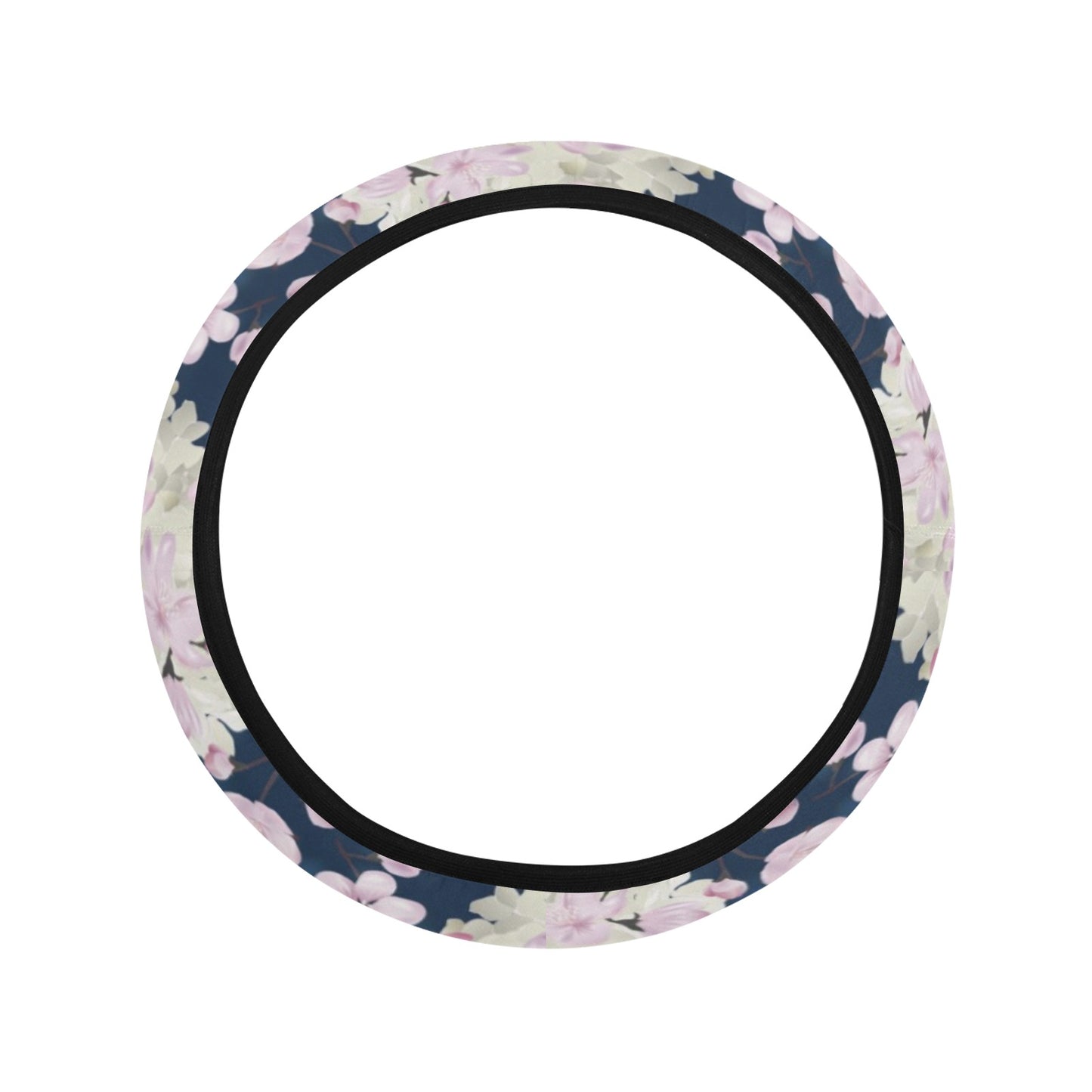 Sakura Print Design LKS305 Steering Wheel Cover with Elastic Edge