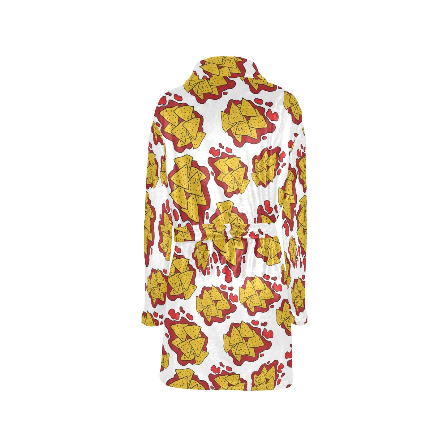 Nachos Pattern Print Design A03 Women's Fleece Robe